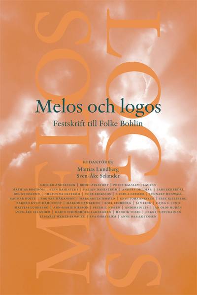 Melos och Logos : festskrift till Folke Bohlin