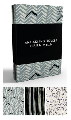 Anteckningsböcker från Novellix - 3-pack, blå