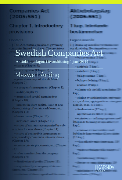 Swedish Companies Act - Aktiebolagslagen i översättning