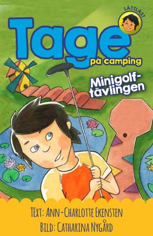 Tage på camping. Minigolftävlingen