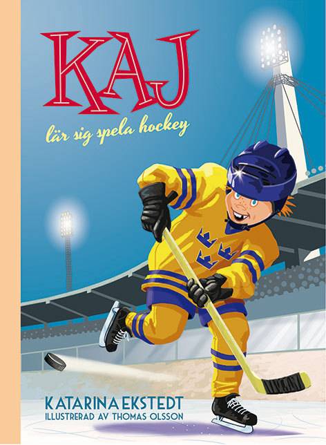 Kaj lär sig spela hockey