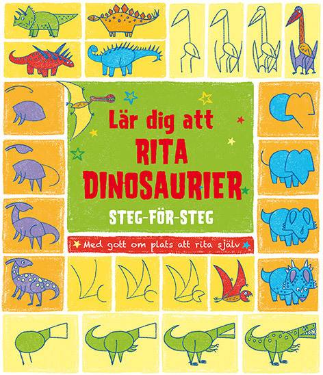 Lär dig att rita dinosaurier steg-för-steg