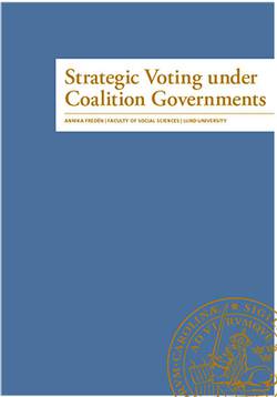 Strategic Voting under Coalition Governments