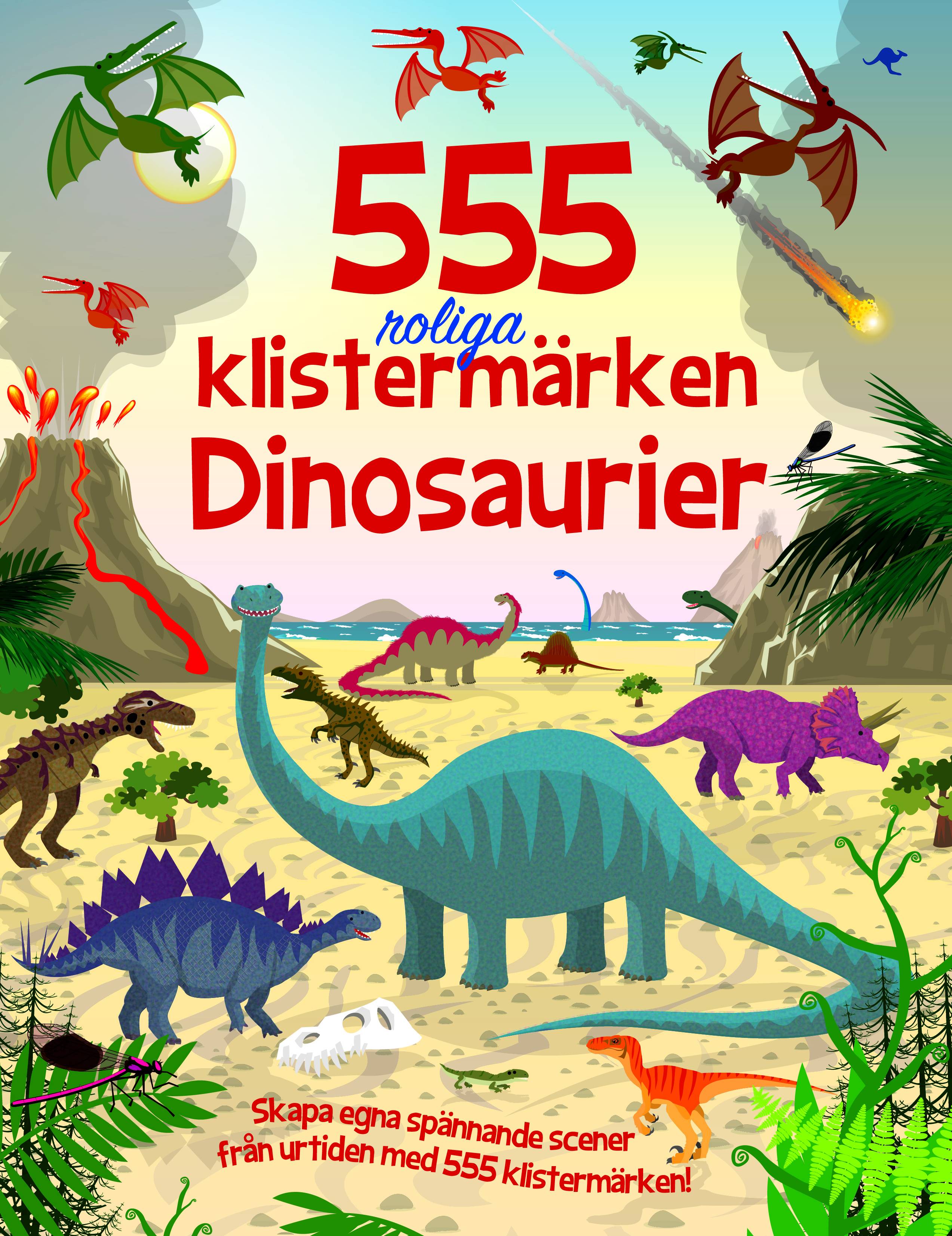 555 roliga klistermärken - Dinosaurier