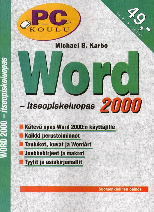 Word 2000 itseopiskeluopas