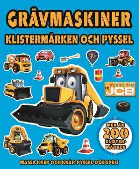 Grävmaskiner. Klistermärken och pyssel