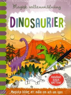 Magisk vattenmålning. Dinosaurier