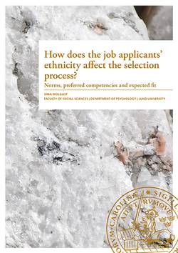 How does the job applicants' ethnicity affect the selection process?