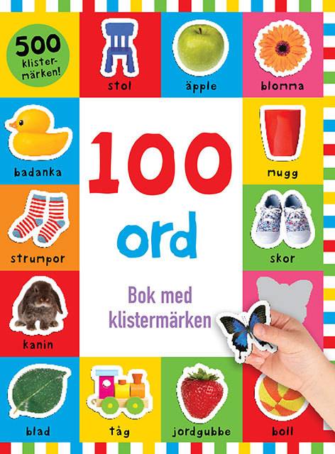 100 ord: bok med klistermärken