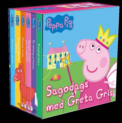 Sagodags med Greta Gris : 6 små böcker