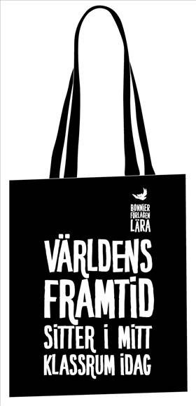 Tygkasse - Världens framtid sitter i mitt klassrum idag (svart)