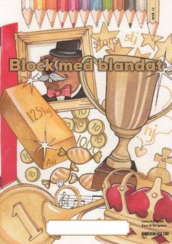 Block med blandat 12 - guld, 5-pack