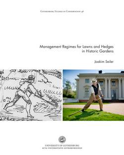 Management regimes for lawns and hedges in historic gardens