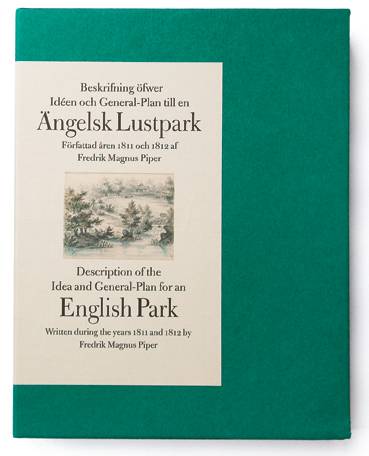 Beskrifning öfwer idéen och general-plan till en ängelsk lustpark, författad under åren 1811 och 1812