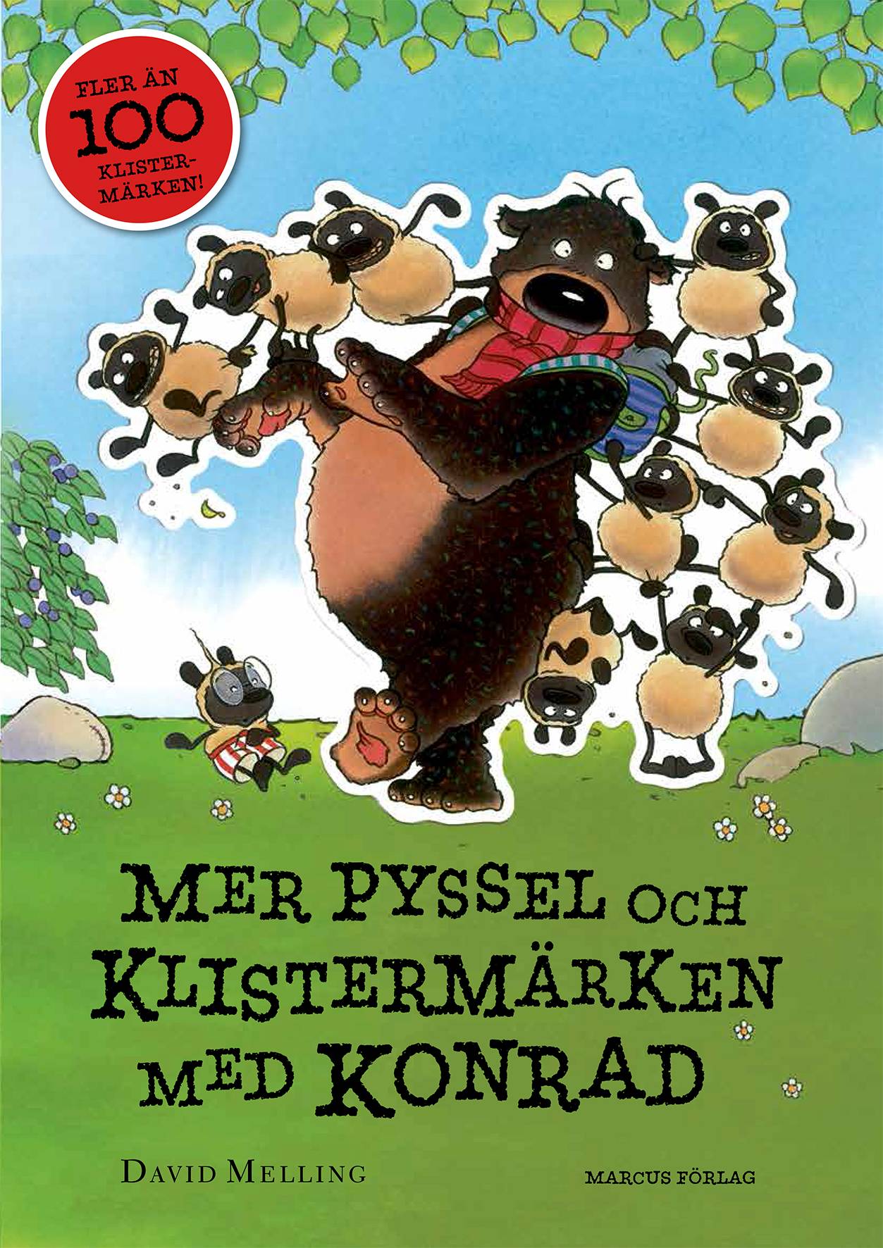 Mer pyssel och klistermärken med Konrad