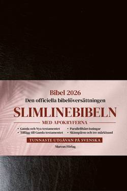 Slimlinebibeln med apokryferna: Bibel 2026 svart – med parallellhänvisningar