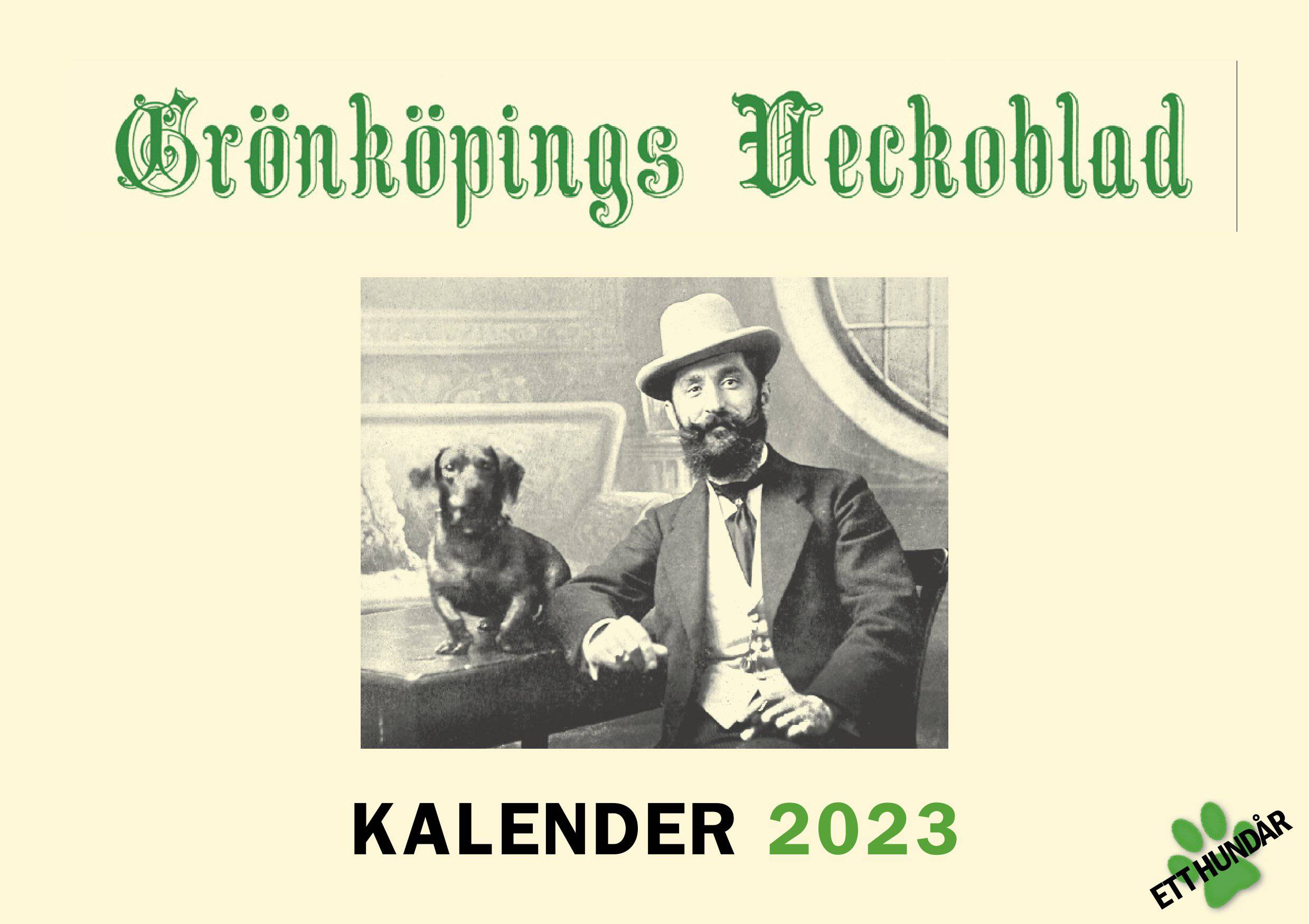 Grönköpings Veckoblad väggkalender 2023