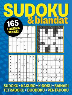 Sudoku & blandat : 204 logiska pussel med sudoku, kakuro, k-duko, bainari,