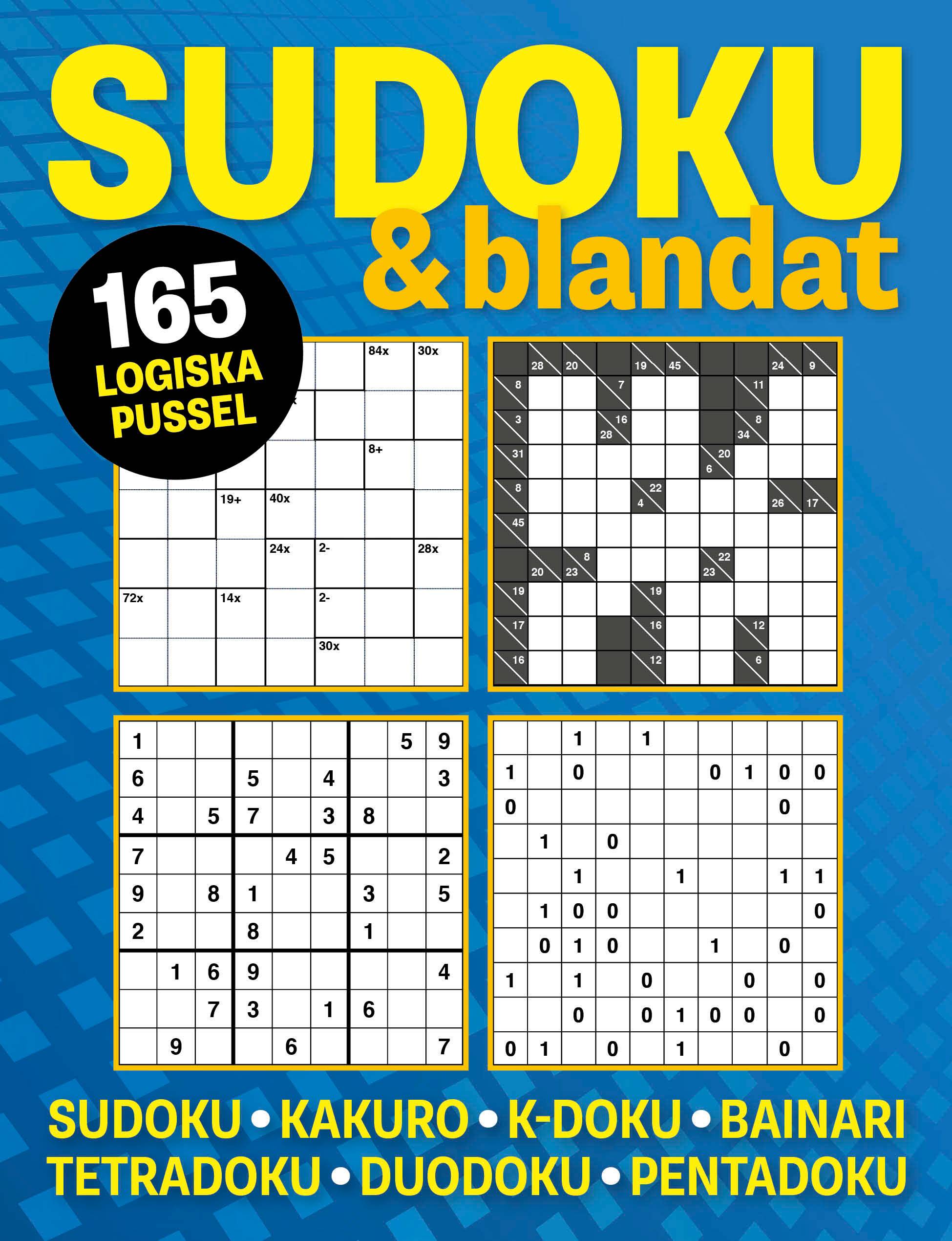 Sudoku & blandat : 165 logiska pussel med sudoku, kakuro, k-duko, bainari,