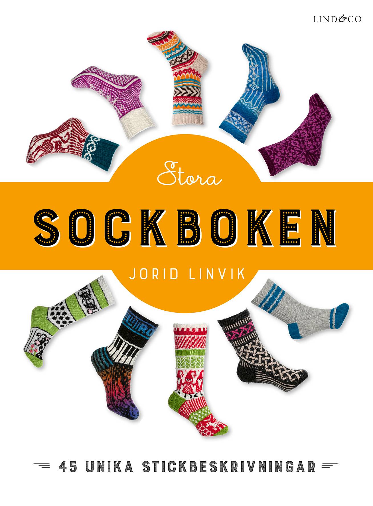 Stora sockboken : 45 unika stickbeskrivningar