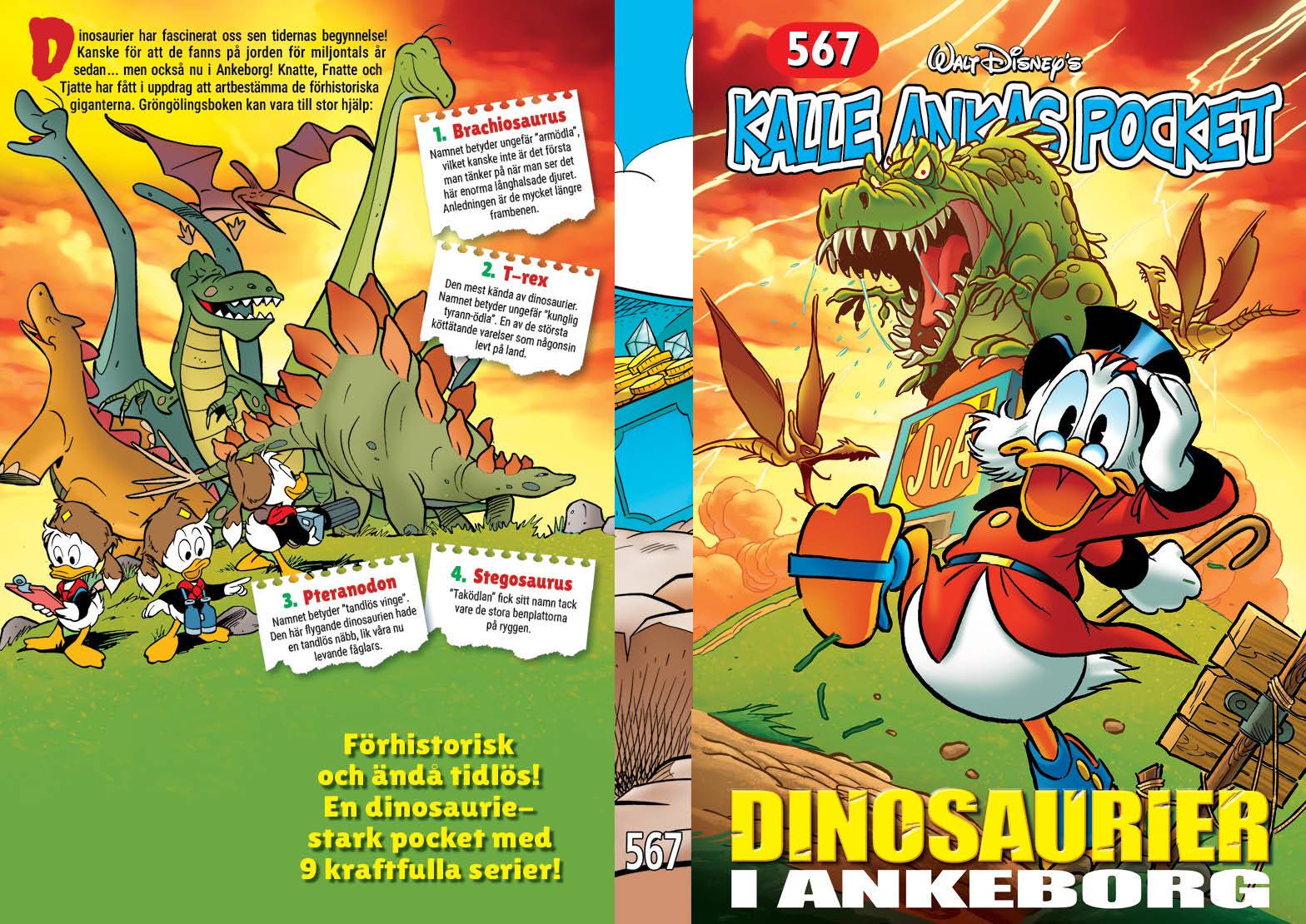 Kalle Ankas Pocket 567. Dinosaurier i Ankeborg