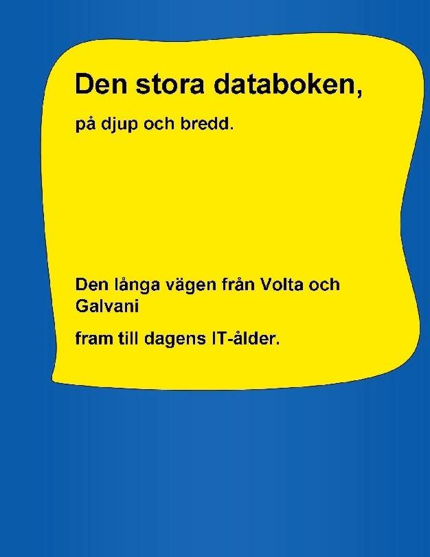 Den stora databoken, på djup och bredd. : den långa vägen från Volta och Galvani - fram till dagens IT-ålder