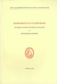 Sommargås och Stjärnberg : studier i svenska nötkreatursnamn