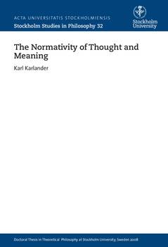 The normativity of thought and meaning