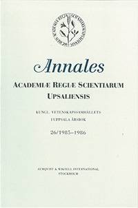 Kungl. Vetenskapssamhällets i Uppsala årsbok 26/1985-1986