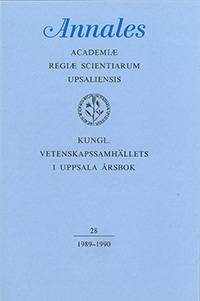 Kungl. Vetenskapssamhällets i Uppsala årsbok 28/1989-1990