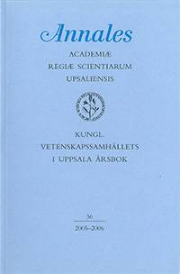 Kungl. Vetenskapssamhällets i Uppsala årsbok 36/2005-2006