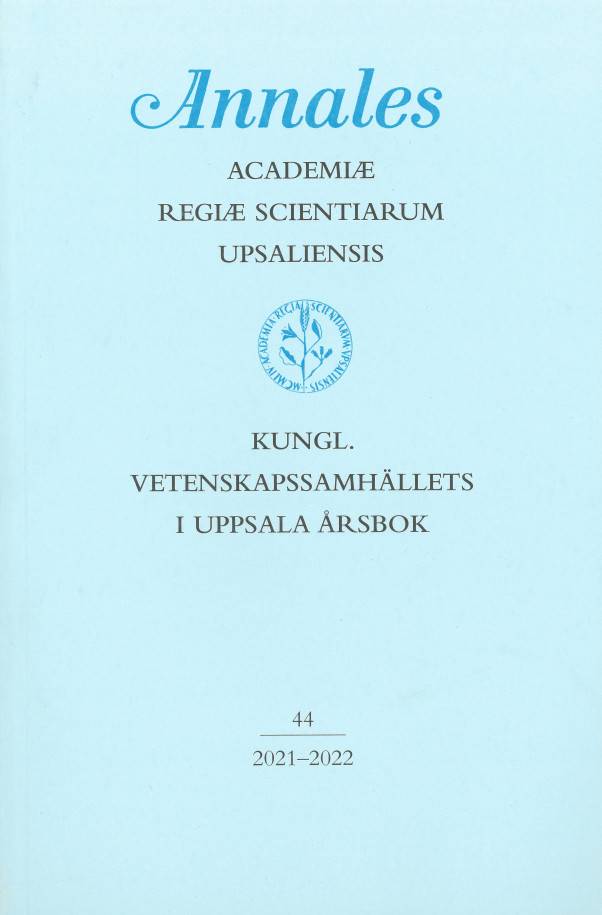 Kungl. Vetenskapssamhällets i Uppsala årsbok 44/2021-2022