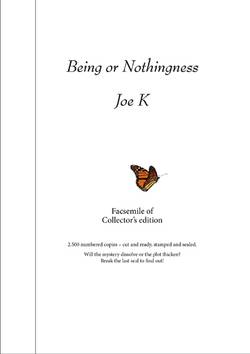 Being or Nothingness (Facsimile of Collector's edition, Alvar Ellegård)