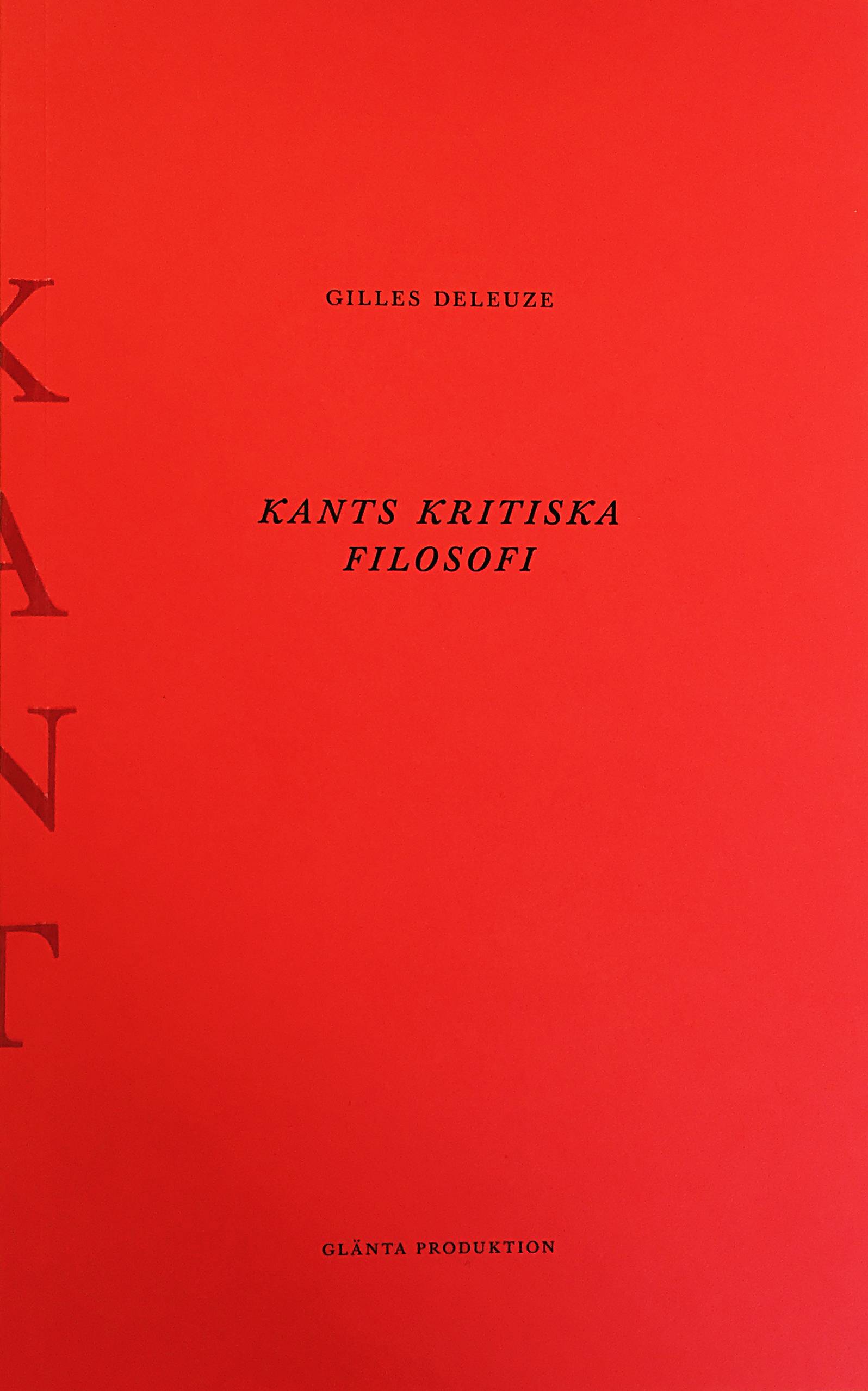 Kants kritiska filosofi : doktrinen om förmågorna