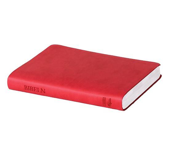 Svenska Folkbibeln 2015, slimline, rosa skinnimitation