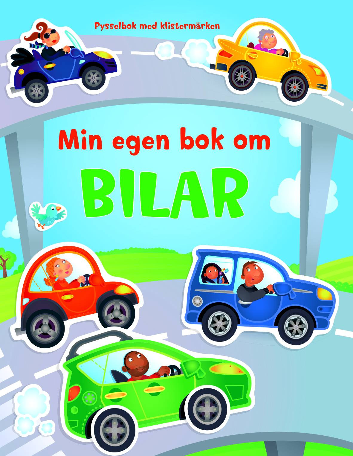 Min egen bok om bilar -  pysselbok med klistermärken