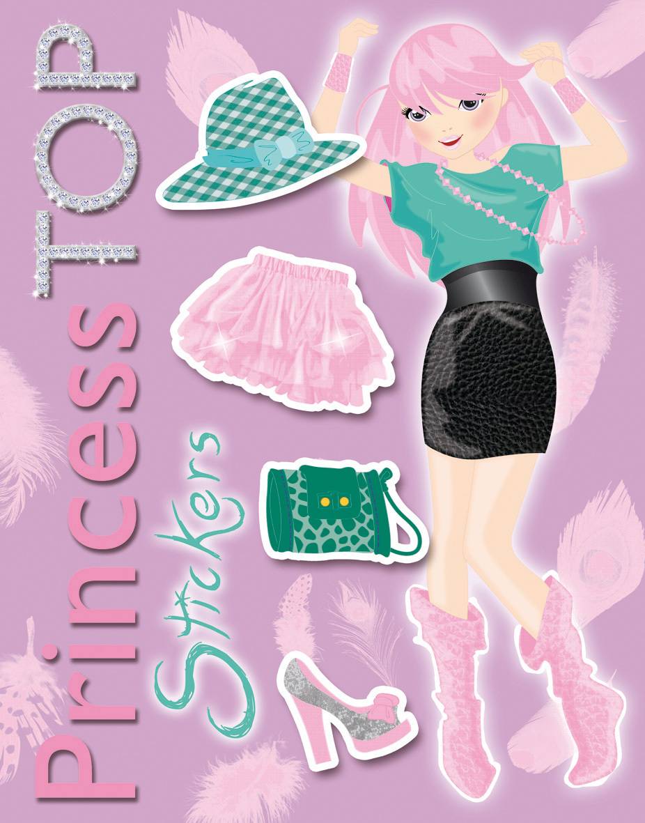 Princess top stickers (lila)