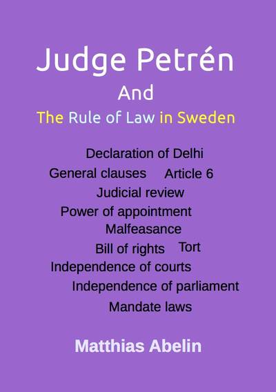 Judge Petrén and the rule of law in Sweden