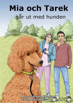 Mia och Tarek går ut med hunden