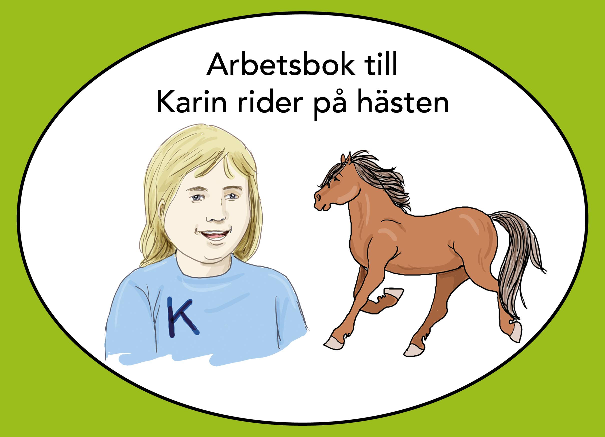 Karin rider på hästen, arbetsbok