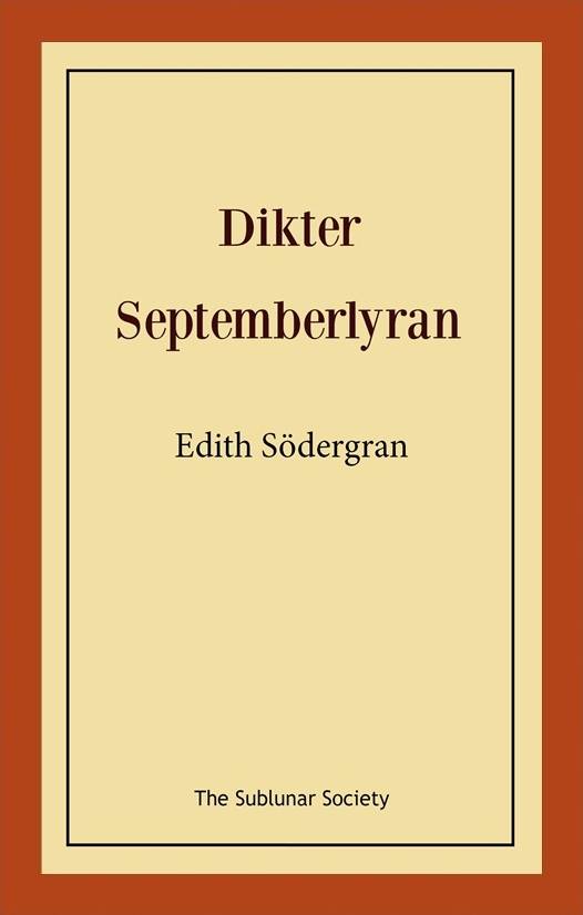 Dikter: septemberlyran