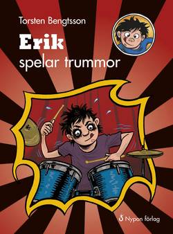 Erik spelar trummor