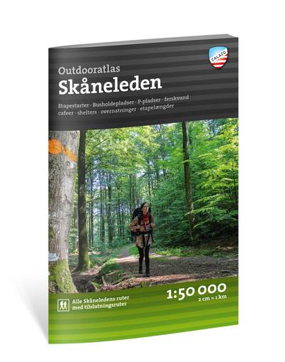 Outdooratlas Skåneleden (danska) 1:50.000