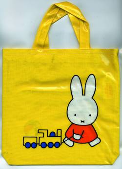 Gul väska till Dick Bruna/Miffy-böcker