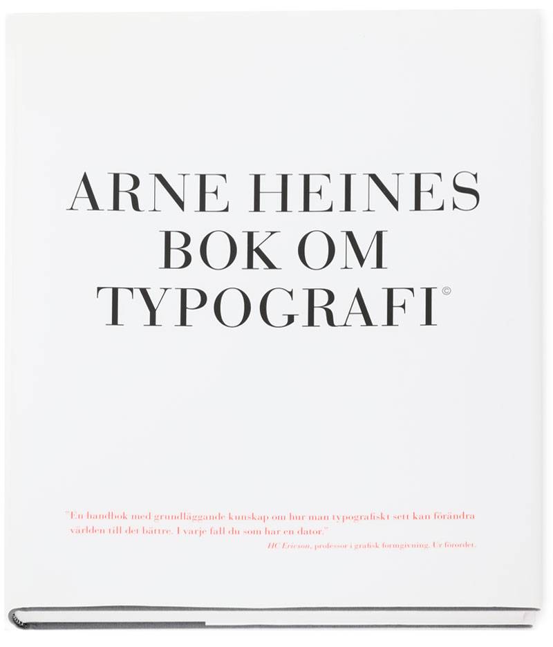 Arne Heines bok om typografi