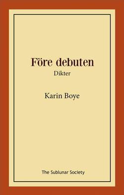 Före debuten : dikter