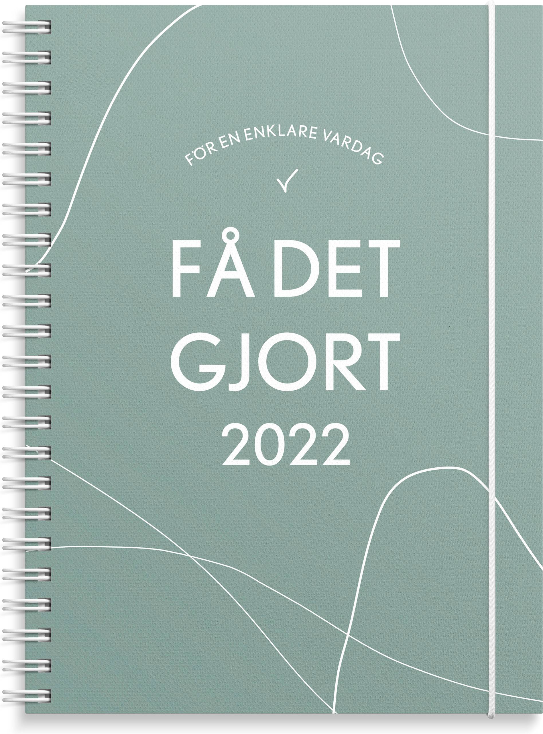 Kalender 2022 Få det gjort grön