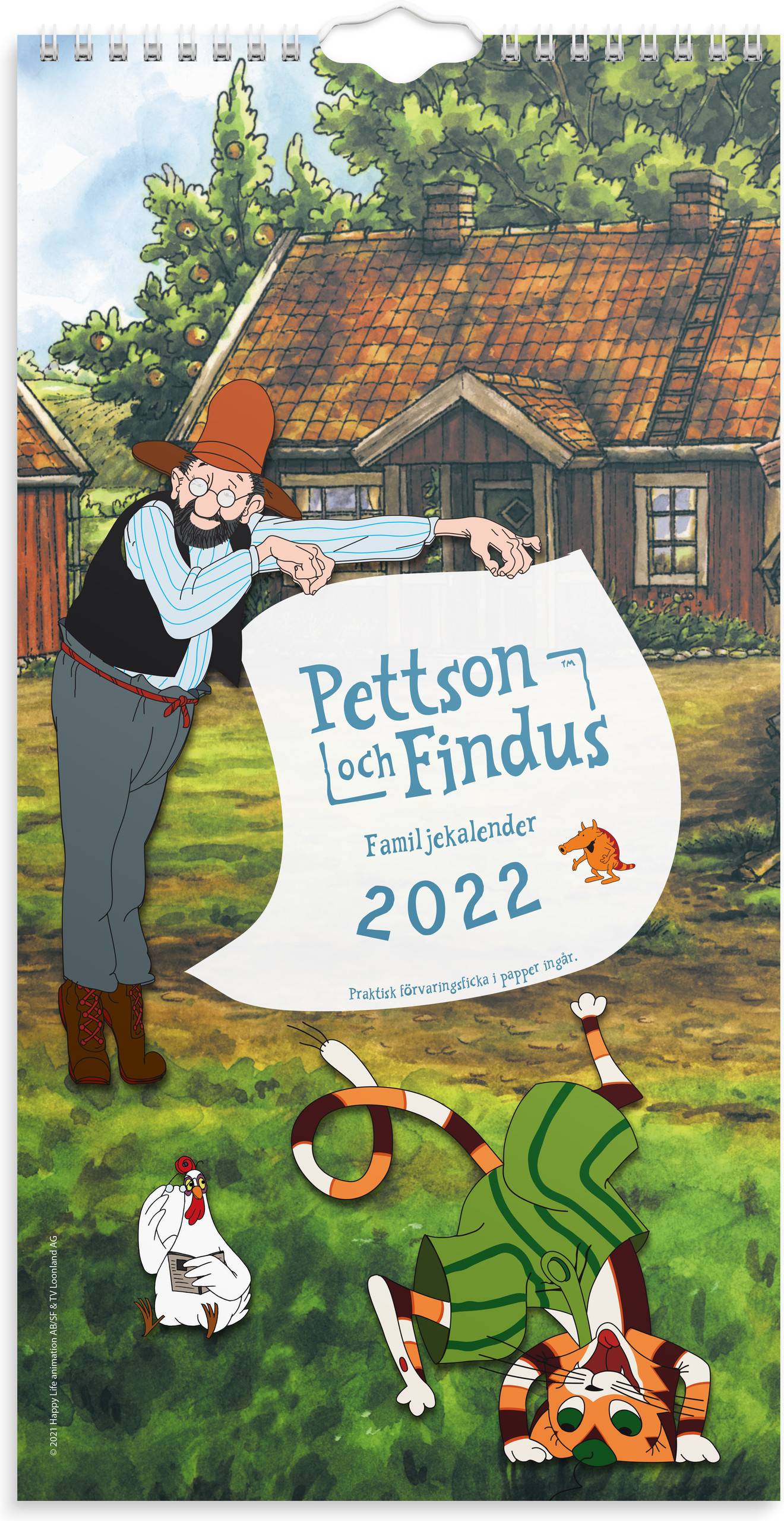 Familjekalender 2022 Pettson & Findus