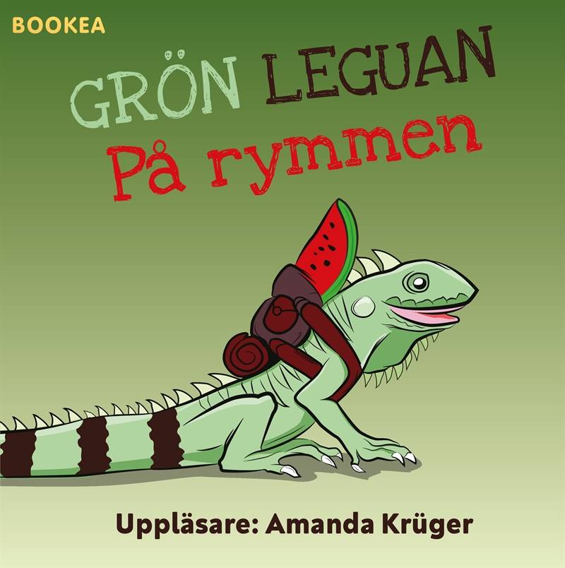 Grön leguan på rymmen