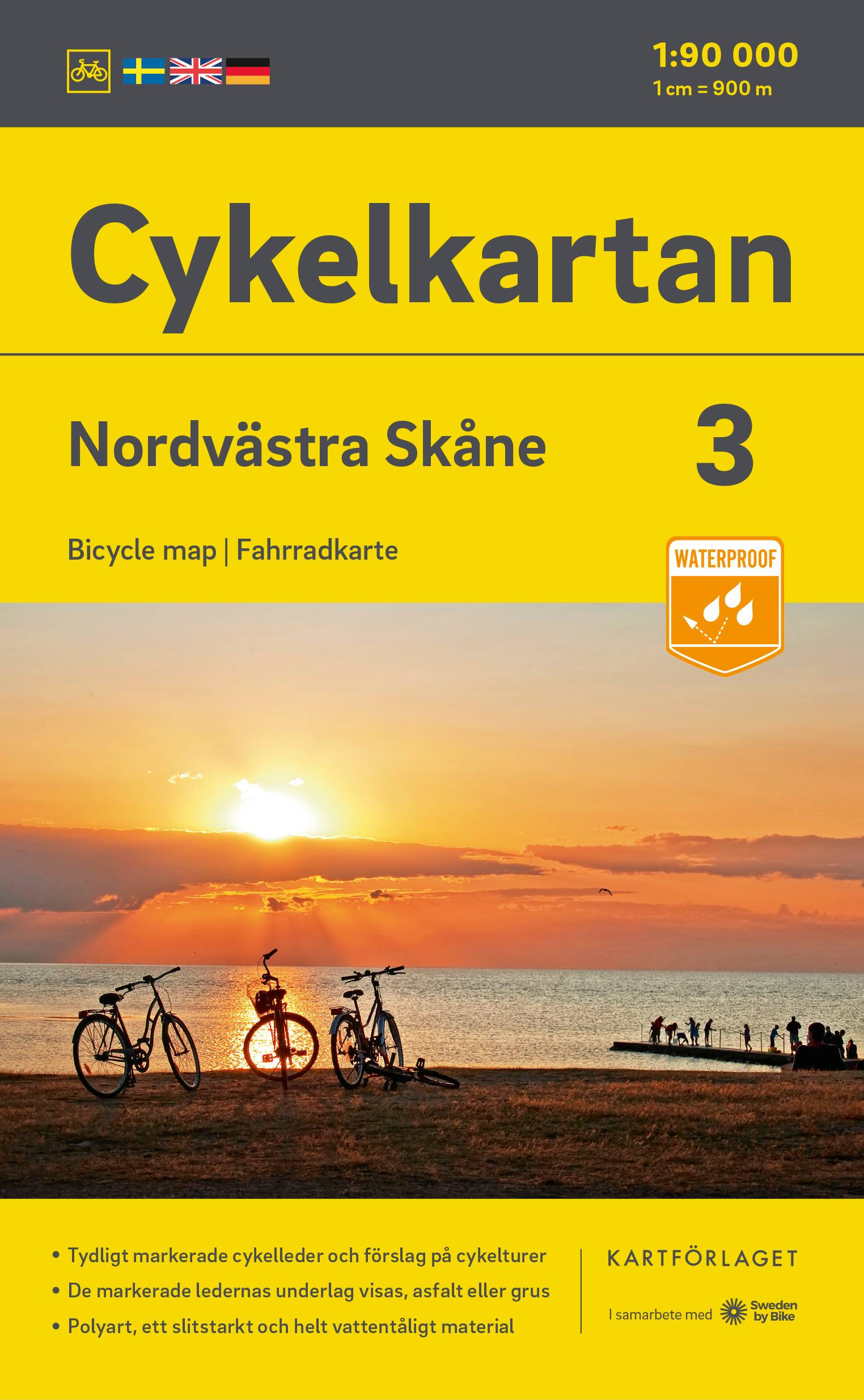 Cykelkartan Blad 3 Nordvästra Skåne 2023-2025